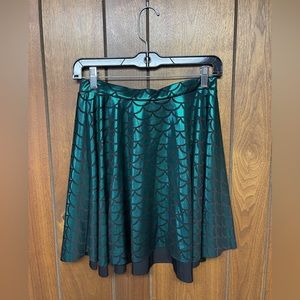 Green Mermaid Fish Scale Circle Skirt